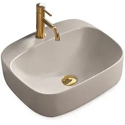 Умивальник Rea Luiza 50 grey mat накладний REA-U5601, Сірий