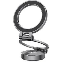 Автодержатель XO C161 Apple magsafe magnetic tri-fold phone holder with magnet ring черный