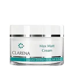 Крем легкий матуючий денний для жирної і змішаної шкіри Clarena Max Matt Cream 50 мл