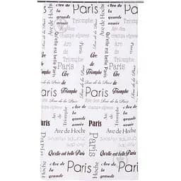 Шторка для ванної VanStore Arlov з візерунком 200 x 120 см біла (63212)