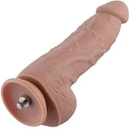 Гнучкий фалоімітатор для секс-машин Hismith 9.25″ Silicone Dildo, система KlicLok