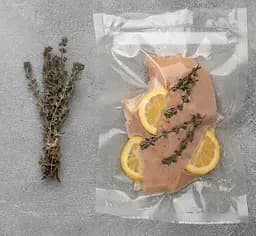 Пакети для вакууматора харчові рулонні прозорі 20×300 см, пакувальні пакети для продуктів - мініатюра 2