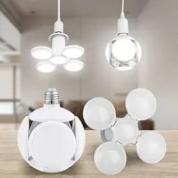 Лампочка люстра світлодіодна розкладна LED-лампа 40 Вт 220 В E27 Football UFO Lamp білий