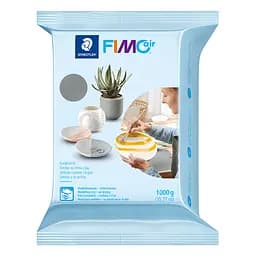Пластика самозастигаюча сіра 1 кг Fimo Air - мініатюра 1