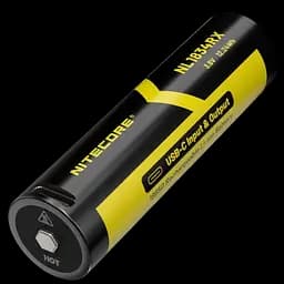 Акумулятор 21700+ Power Bank Nitecore NL2150RX 5000mAh 8А 3.6V (Чорно-жовтий)
