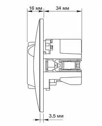 Розетка Videx Binera одинарна із заземленням з USB+USB-C срібний шовк (VF-BNSK1GUC-SS) - мініатюра 6