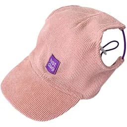 Кепка Hat-Dog 2/S вельвет пудрова з регульованою затяжкою 357