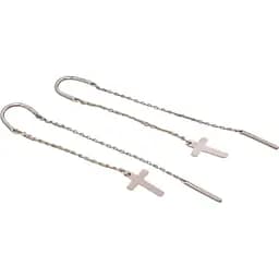 Золоті сережки-протяжки Платон Хрестики. 1С369/00Б