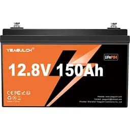Акумулятор Yeagulch LiFePO4 12V (12.8V/150Ah/1920Wh) (YEAGULCH-12.8V/150Ah)
