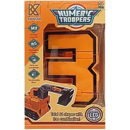 Дитячий Трансформер транспорт Bambi  Numerc Troopers Цифра 3 8336-3