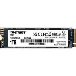 Накопитель SSD M.2 2280 1TB Patriot (P320P1TBM28)