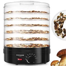 Сушилка дегидрататор Mozano Food Dehydrator 500 W Czarna