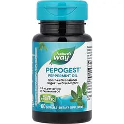 Масло м'яти Nature's Way Pepogest Peppermint Oil 60 капсул