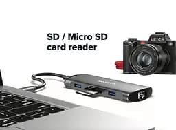 USB-Хаб Canyon 8-in-1 USB-C (CNS-TDS15) - мініатюра 4