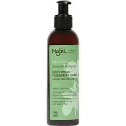 Жидкое алеппское мыло Najel Aleppo Liquid Soap Organic Damascus Rose Water с дамасской розой 200 мл