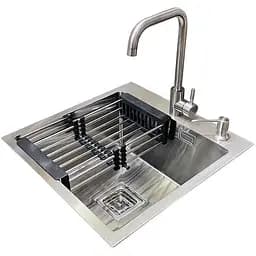 Комплект мийка + змішувач + дозатор Romzha Arta Nova U-450 (B)