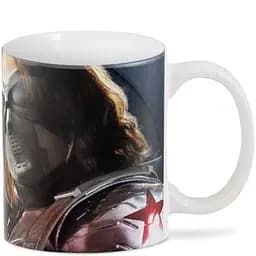 Кухоль GeekLand Captain America щит CA.02.035 зимовий солдат 330 мл білий - мініатюра 2