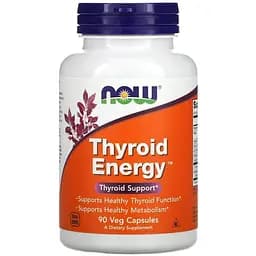 Комплекс для щитоподібної залози NOW Thyroid Energy, 90 вегакапсул