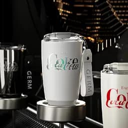 Термокухоль Germ Mocha Series Coca-Cola 430 мл Aurora White [GE-CK22AW-B9] [118598] - мініатюра 4