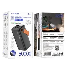 Зовнішній акумулятор BOROFONE BJ66A Magnifico 22.5W+PD20W fully compatible power bank (50000mAh) Black (6941991115158) - мініатюра 2