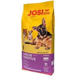 Сухой корм JosiDog Junior Sensitive для щенков и молодых собак с чувствительным пищеварением (25/17) с домашней птицей 15 кг