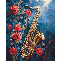 Картина по номерам Brushme Цветочный джаз 40x50 см