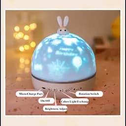 Нічник Moon E04 with Bluetooth and Remote Control 1200 mAh White - мініатюра 7