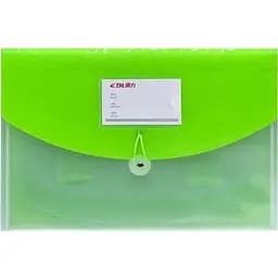 Папка на резинке Bambi А4 DL5226 на 4 отделения зеленая