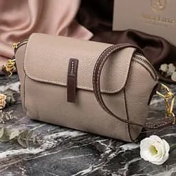 Стильна жіноча компактна сумка з натуральної шкіри Vintage 22267 бежева - мініатюра 10