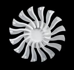 Люстра стельова LED Splendid Ray LK39264/16 SMALL, 96W, білий, 16 ламп, 55 см, сучасний стиль