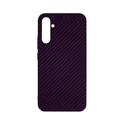 Карбоновый чехол для Samsung Galaxy A34 5G (A346), LikeCarbon, фиолетовый, панель, защитный чехол-накладка, ультратонкий и легкий, противоударный, обеспечивает защиту от ударов, падений и царапин, ArmorStandart (ARM71928)
