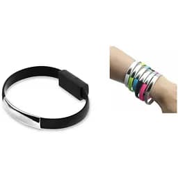 Кабель-браслет iPhone 5/5S/6/6+/iPad, чорний RTL