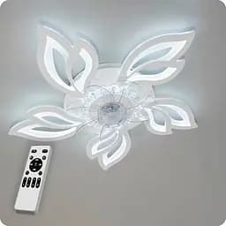 Люстра світлодіодна 517 Dlight з пультом і вентилятором 80 Вт Білий (02054)