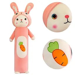 Мягкая игрушка Заяц, подушка, 90 см, размер большой (в ассортименте)