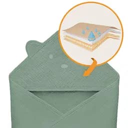 Рушник з капюшоном Lionelo Muslin Hooded Towel Green Forest 80х80 см - мініатюра 5