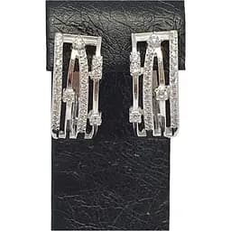 Срібні сережки Vegas з фіанітами. 20045Р