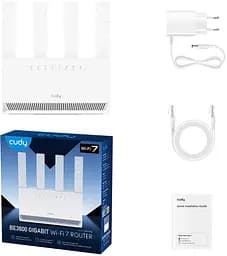 Маршрутизатор Cudy WR3600E, BE3600 Gigabit Wi-Fi 7 Router (WR3600E)