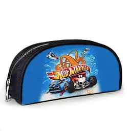 Пенал шкільний з принтом Hot Wheels 23х10х8 см дитячий для хлопчика (3961)