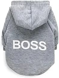 Худи для собак, Одежда для домашних животных, Пальто с принтом для щенков Толстовка с принтом Теплый свитер Одежда для щенка L