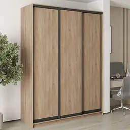 Шкаф-купе трехдверный MebelStar Стандарт BG 3ДСП 180x45x240 см Дуб сонома (MBS-8568)