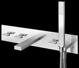 Змішувач для ванни Kohlman Excelent chrome + BOX прихованого монтажу QW269H Хром - мініатюра 2