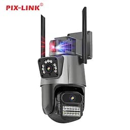 Камера відеоспостереження WiFi поворотна подвійна PIX-LINK DRW123P IP-камера з датчиком руху Black (18894) - мініатюра 3