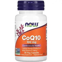 Коензим Q10 Now Cardiovascular Health 100 мг 30 капсул