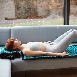 Килимок акупунктурний 4FIZJO Eco Mat XL Аплікатор Кузнєцова з подушкою 110 x 42 см 4FJ0384 Black/Blue (P-5907739313874) - мініатюра 8