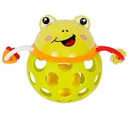 Игрушка-погремушка Lindo Жабка, желтый (Б 340 жабка)