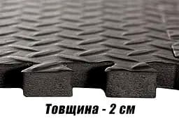 Татамі мат EasyFit SwallowTail-2 4 шт (60х60х2 см) пазл ластівчин хвіст з бортиком - мініатюра 4