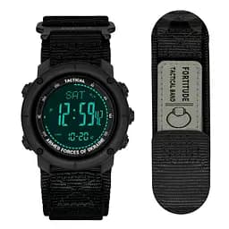 Чоловічий наручний годинник 036 Nylon All Black Awarder acs0031934