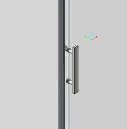 Бічна стінка для кабіни Koer SR SW01-90x200-TR-07 прозоре скло Easy Clean 8 мм, graphite KR5382, прозоре, графіт - мініатюра 2