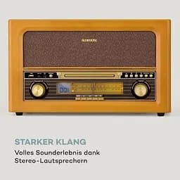 Стереосистема ретро Auna Belle Epoque Retro Stereo (10040054) Коричневий - мініатюра 5