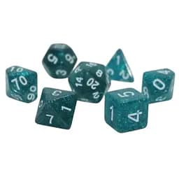 Набор кубиков Glitter 7 Dice Set - Aqua , 7 шт. (g7dglit09)
